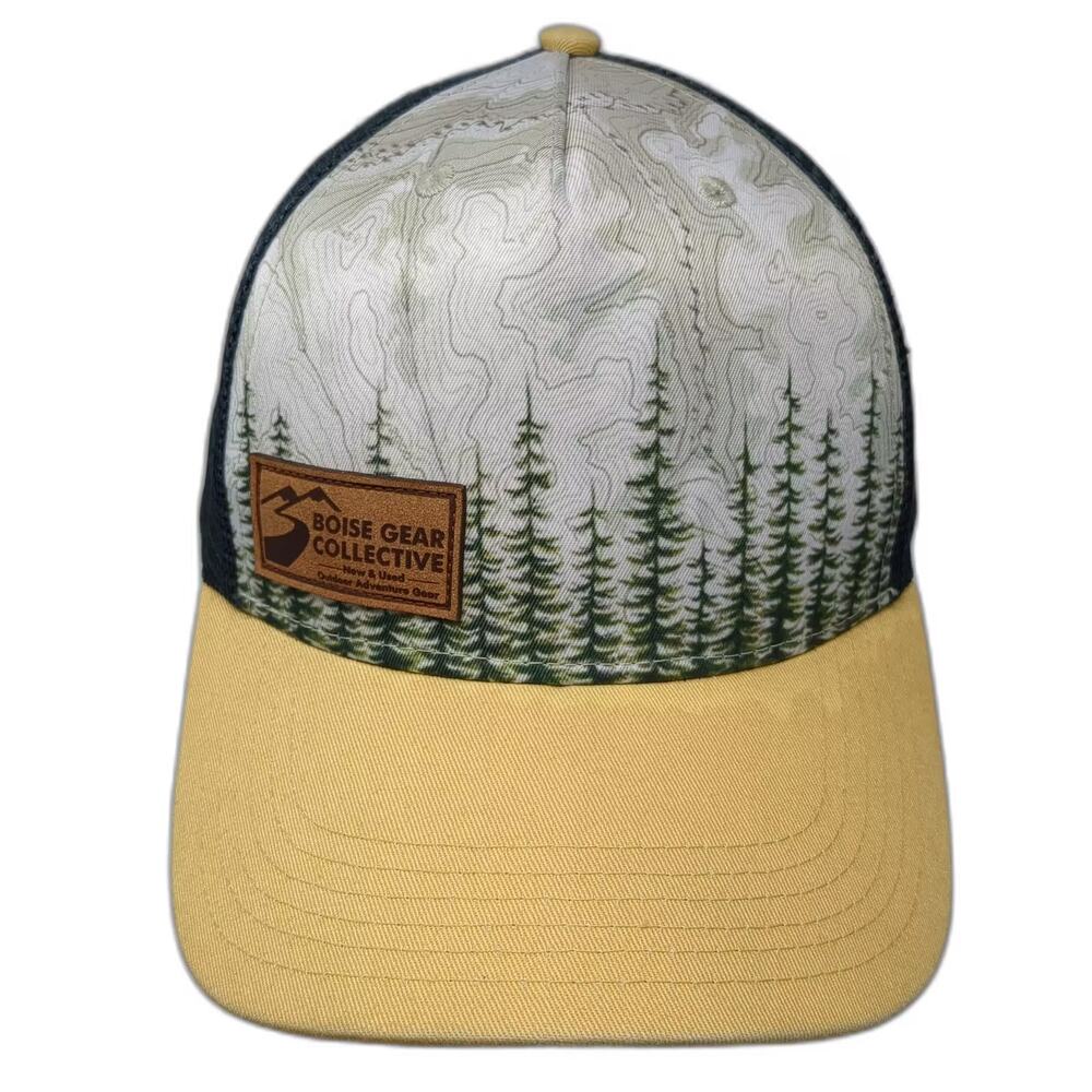 Locale Trucker Hat Yellow Black One Size Mesh Snapback Boise Gear Collective